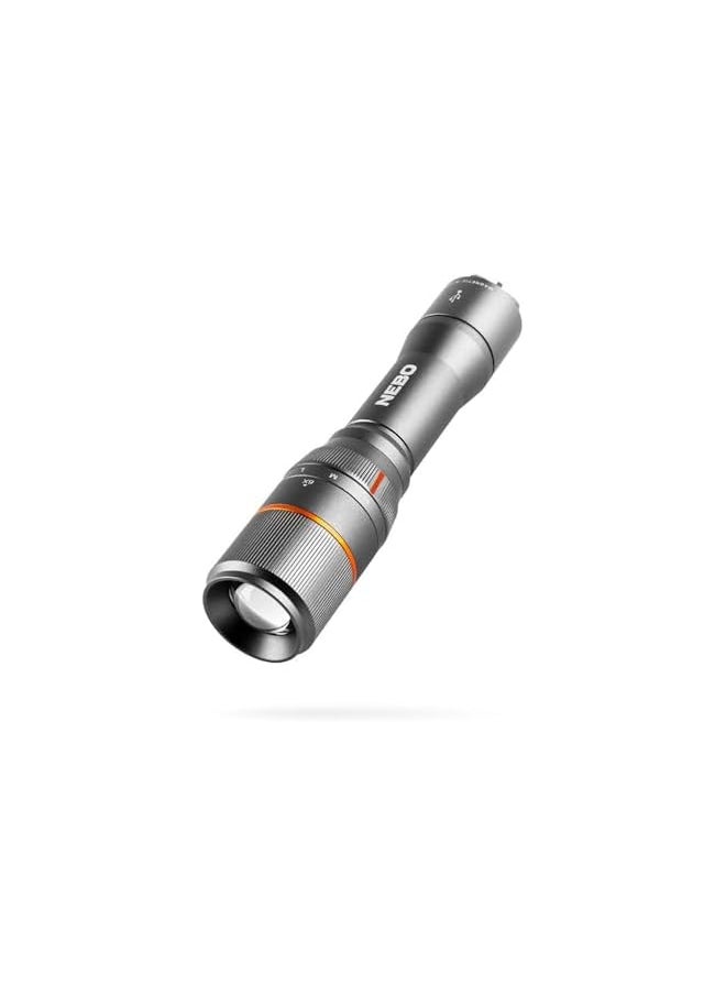 NEBO NEBO Davinci 1000 Lumens | Black LED Rechargeable Flashlight | 18650 Battery with Power Bank, NEB-FLT-0018-G, Grey  - Image 3