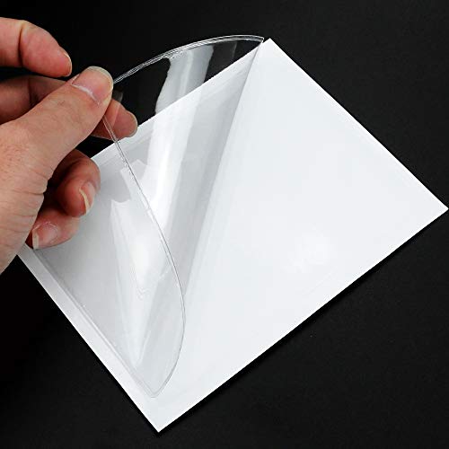 SKPPC 40 Pack Self-Adhesive Index Card Holder, Clear Plastic Library Card Pockets Label Holder with Top Open, Ideal Card Holder and 50 Sheets Colorful Index Cards, 3.8 x 5.3 Inch - Image 3