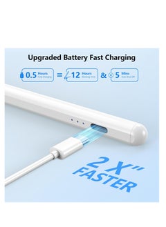 Generic Stylus Pen for iPad 10th & 9th Generation, Faster Charging for Apple iPad Pencil with Palm Rejection, Compatible with iPad Pro (2018-2022) 11"/12.9", iPad Mini 6/5th Generation, iPad Air 3-5, iPad 6-10  - Image 3