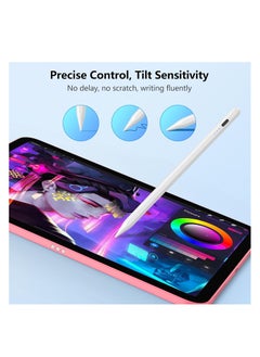 Generic Stylus Pen for iPad 10th & 9th Generation, Faster Charging for Apple iPad Pencil with Palm Rejection, Compatible with iPad Pro (2018-2022) 11"/12.9", iPad Mini 6/5th Generation, iPad Air 3-5, iPad 6-10  - Image 5