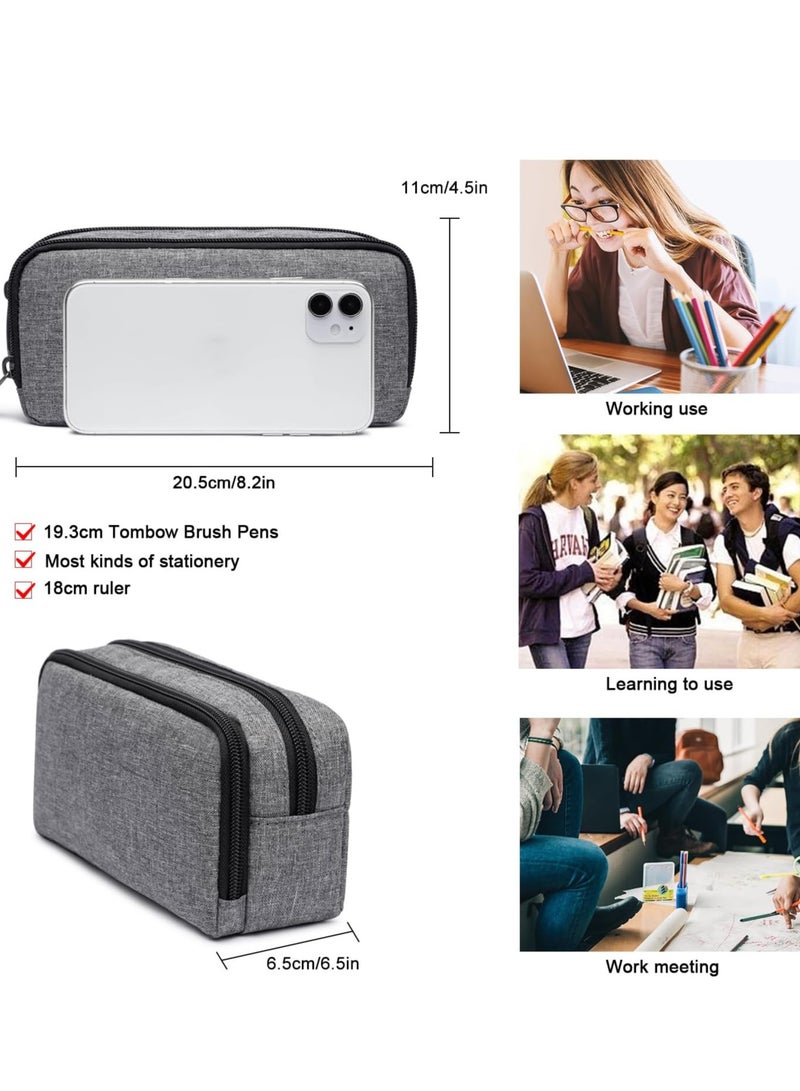 Premium Multipurpose Pencil Case – Large Capacity, Durable Fabric, Zipper Closure | Perfect for School, Office & Ramadan Gifting(7.9"x3.54"x4.33") - Image 3