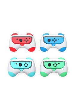 Joy-Con Grip for Nintendo Switch/OLED, Comfortable Grip Wear Resistant Joy-Con Handle Game Controller Kit Accessory for Nintendo Switch, Switch OLED(4 Pack)