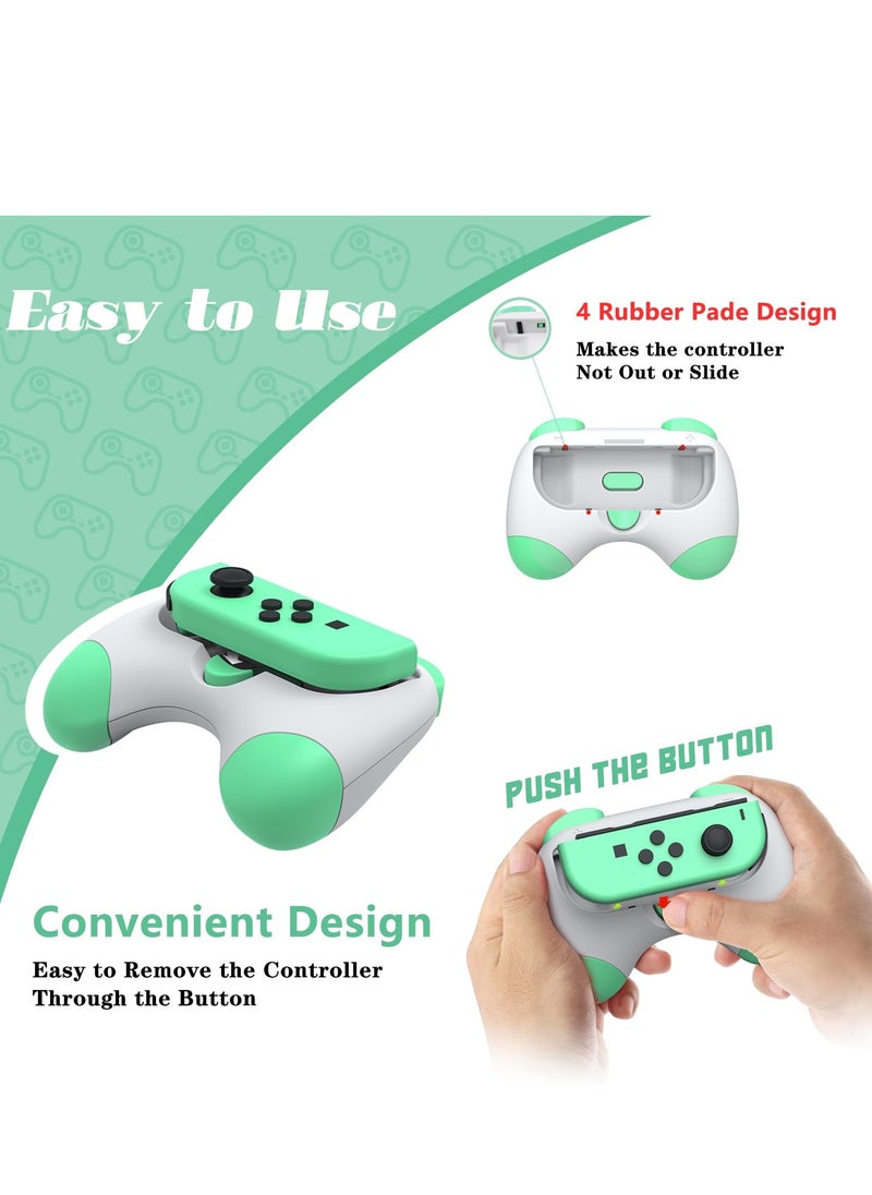 Generic - Joy-Con Grip for Nintendo Switch/OLED, Comfortable Grip Wear Resistant Joy-Con Handle Game Controller Kit Accessory for Nintendo Switch, Switch OLED(4 Pack) - Image 1