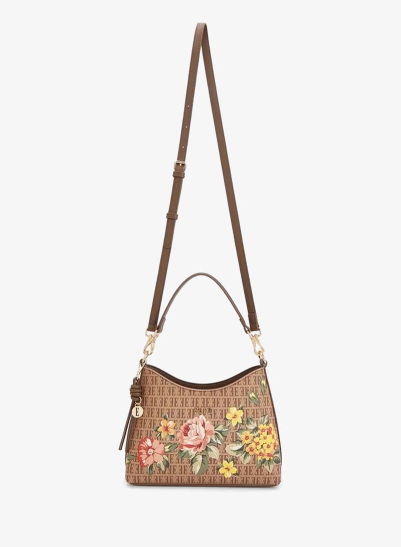 ELLE Floral Print Shoulder Bag With Detachable Strap - Image 2