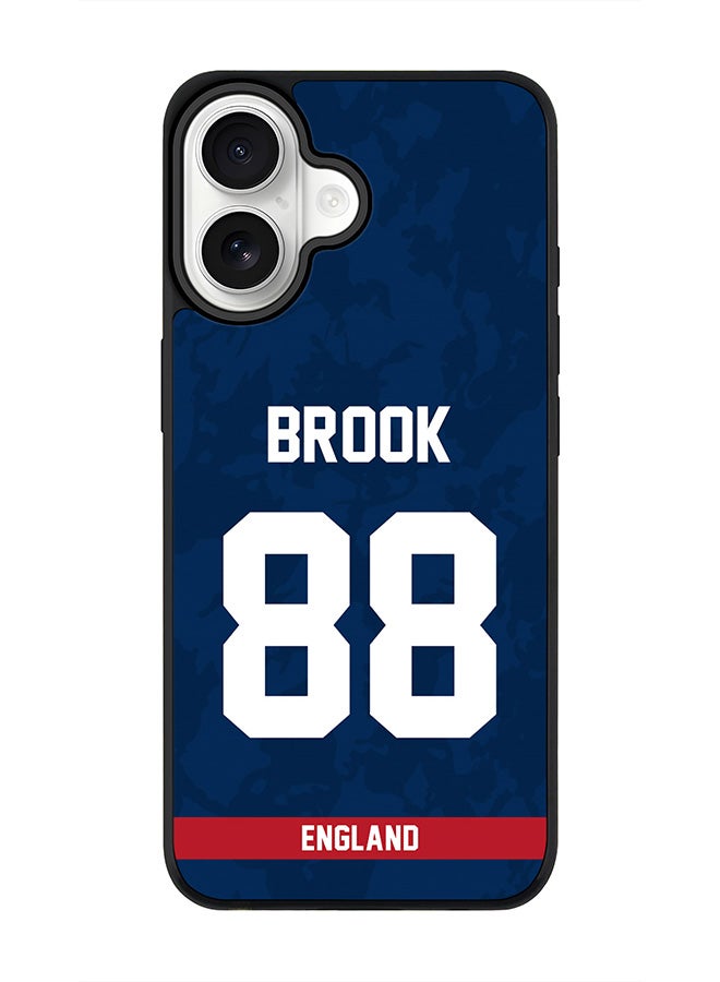 Stylizedd iPhone 17 Case, [Compatible with MagSafe] Slim Magnetic cover Phone Case iPhone 17 -England Harry Brook, Jersey No 88 - Image 1