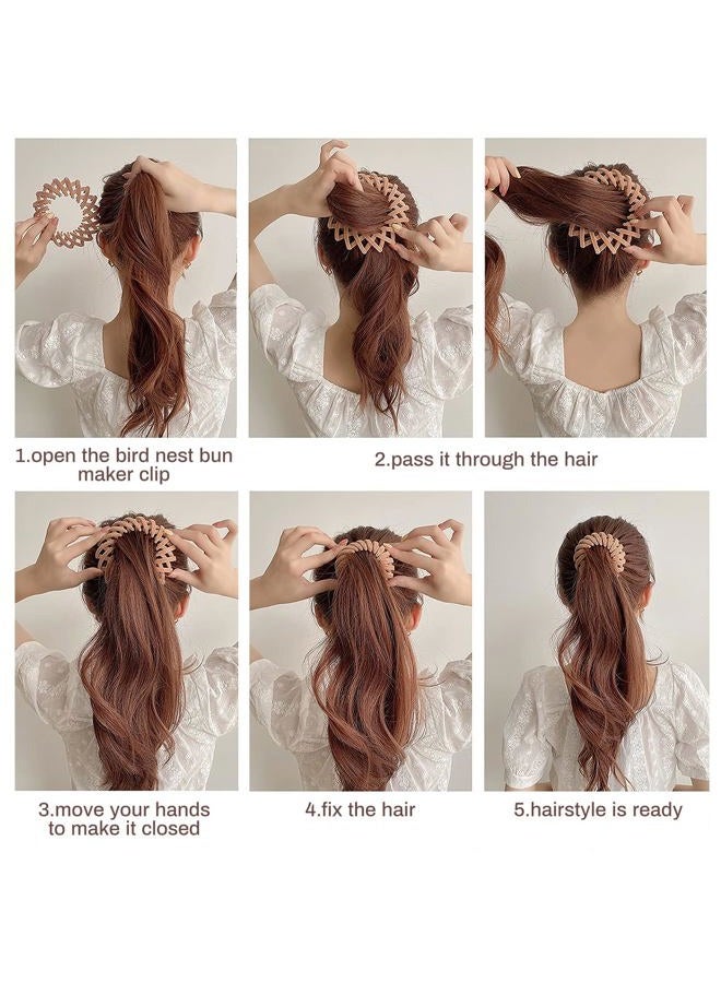 Sizobi Bird Nest Magic Hair Clip, Hair Accessories for Women,Hair Ties Bun Maker Scrunchies for Thick Thin Hair,Hair Clips for Women,Ponytail Holders - Image 5