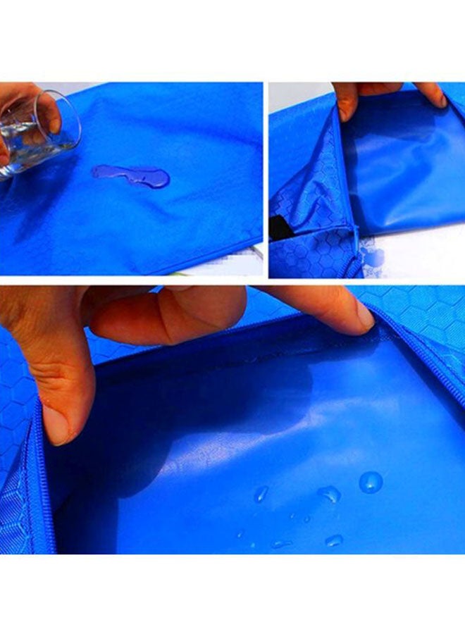 5-Piece Waterproof Zipper File Bag Set Multicolour - Image 2