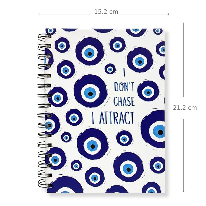 Articious Spiral Notebook & Slim Diary Combo (21.2 x 15.2 cm) 192 Pages 80 GSM (Evil Eye & GV) - Image 4