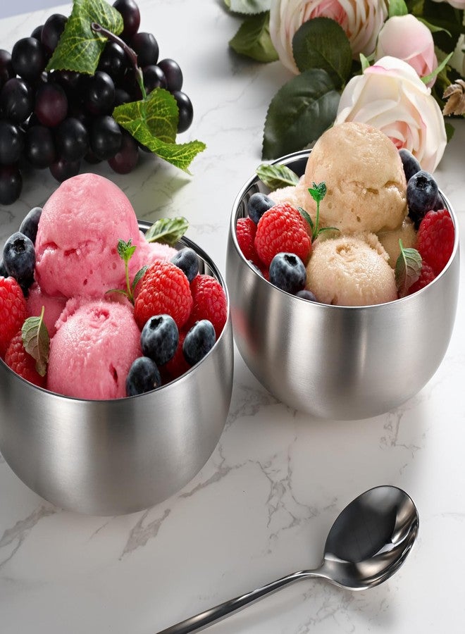 Bidponds 16.9 Fl Oz Ice Cream Bowl,Stainless Steel 316# Insulated Double Wall Vacuum Soup Bowl, Set of 2 - Image 4