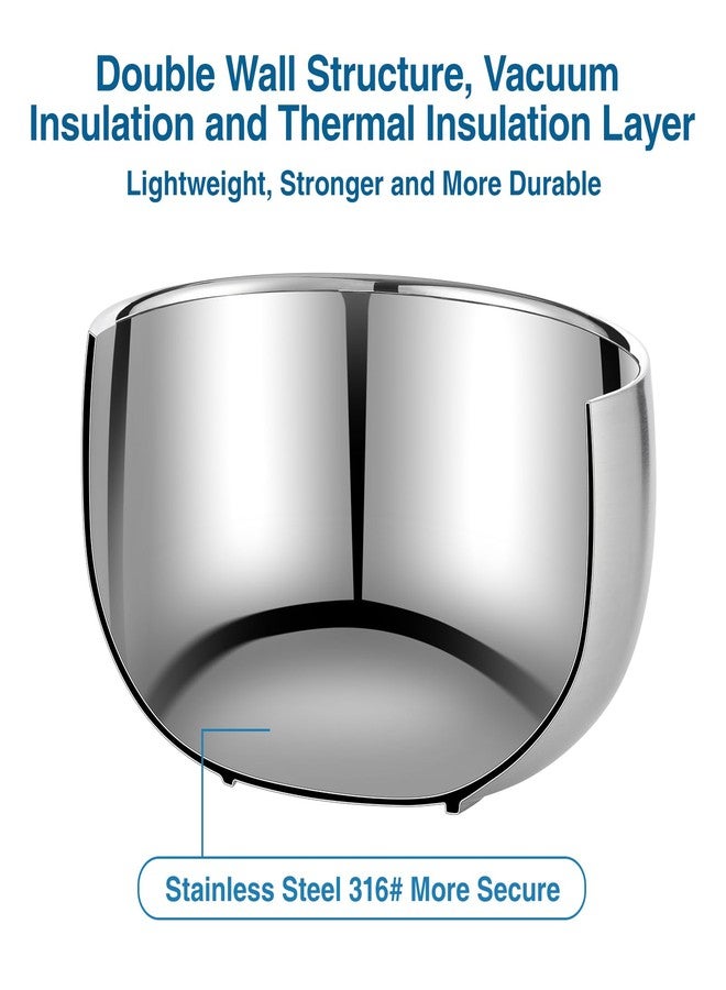 Bidponds 16.9 Fl Oz Ice Cream Bowl,Stainless Steel 316# Insulated Double Wall Vacuum Soup Bowl, Set of 2 - Image 3