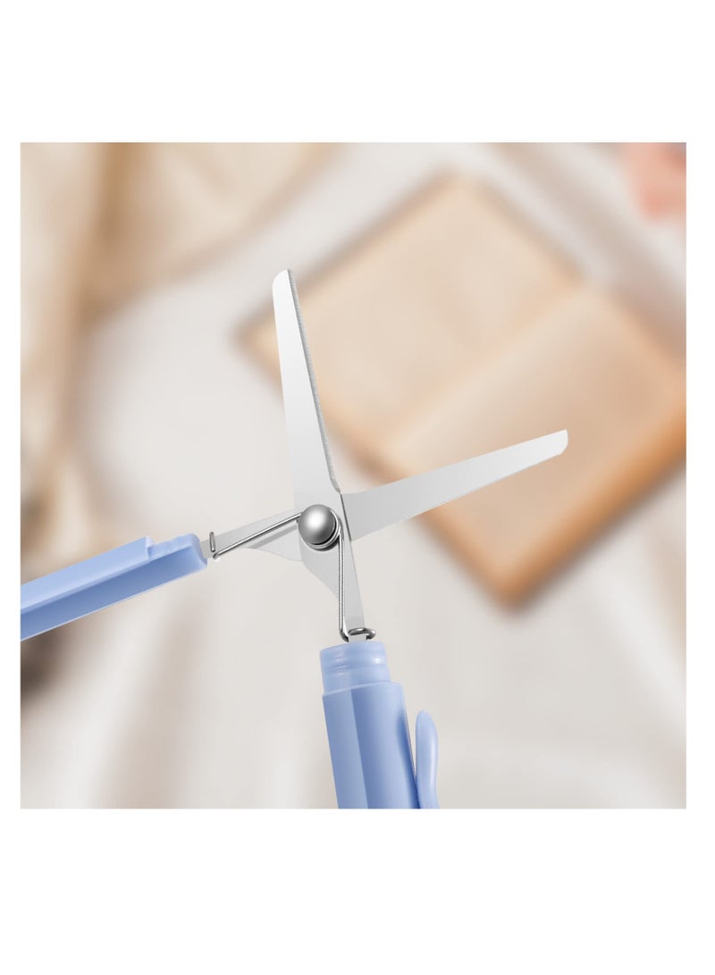 Excefore Pen Shape Scissors, Kids Safety Scissors, Mini Pen Portable Scissors, DIY Handmade Craft Supplies, Childrens Safe Cutting Scissors, for Office, School, home (4 Pcs) - Image 4