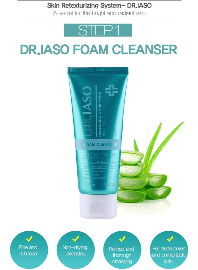iaso DR. IASO Foam Cleanser 3.30oz | Cleansing foam |Skin Texture Boosting | cleanser for face - Image 2