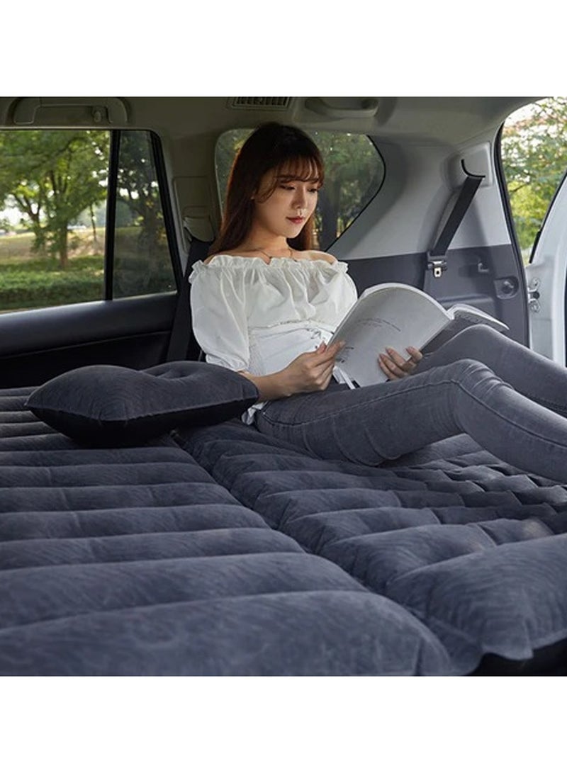 Multi Purpose Inflatable Car Air Bed Mattress for SUV MPV and Car Portable Travel Sleeping Bed with Pump Durable & Comfortable for Camping Road Trips and Outdoor Adventures - Image 4