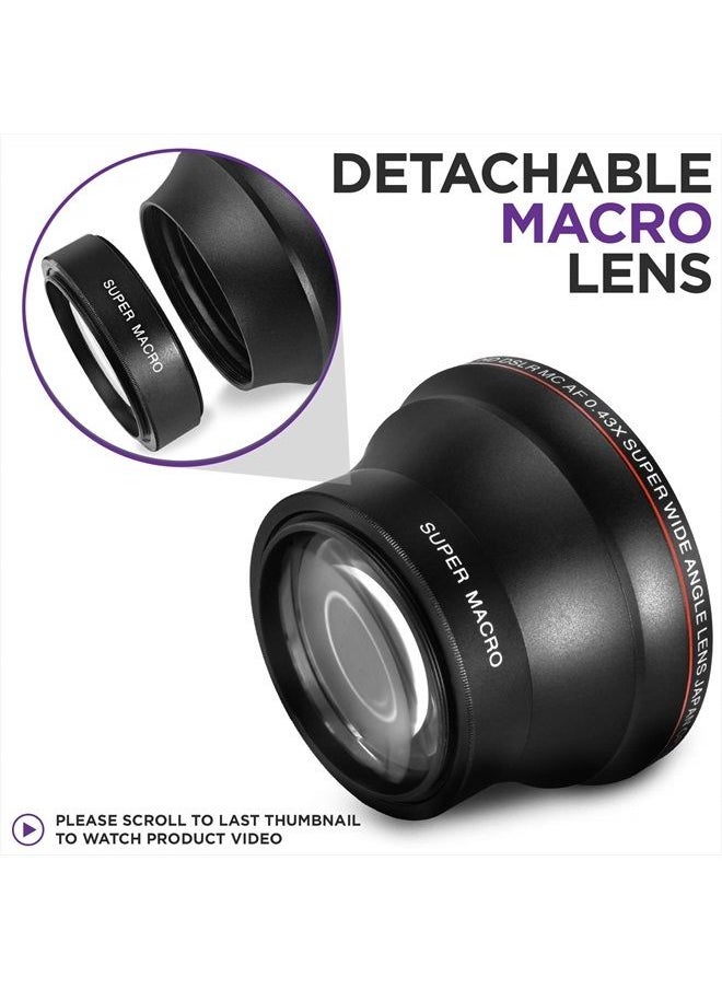 Altura Photo - 52MM 0.43x Altura Photo Professional HD Wide Angle Lens (w/Macro Portion) for Nikon D7100 D7000 D5500 D5300 D5200 D5100 D3300 D3200 D3100 D3000 DSLR Cameras - Image 1