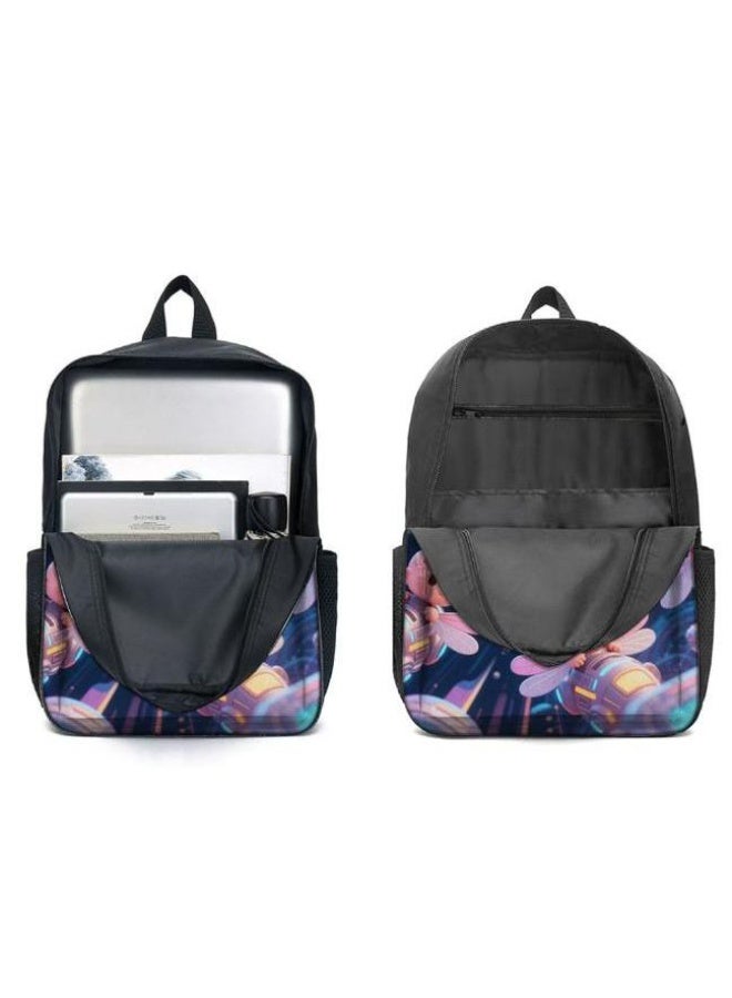 Bright Li Fire Three-piece set of cartoon bags, easily cope with various occasions (students, children, friends' outings, mountain climbing, schooling, etc.) | Backpack + hand-held + stationery bag | School season/holiday gifts - 94 - Image 4