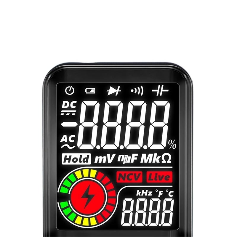 S11/10/20 Smart Digital Multimeter 9999 Counts TRMS Ultra Portable Rechargeable Voltage Tester Color EMF Detector(Bside S11 Black) - Image 4