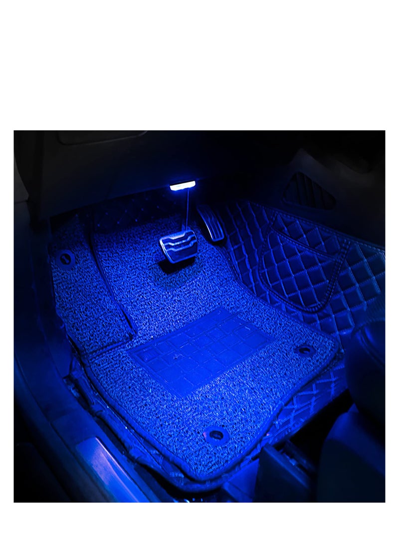 إسكدنيا Portable USB Rechargeable Car LED Interior Lights, 7 Color Options with 6 Bright LED Beads, 2-Pack Night Reading Atmosphere Lighting for Enhanced Car Ambiance - Image 3