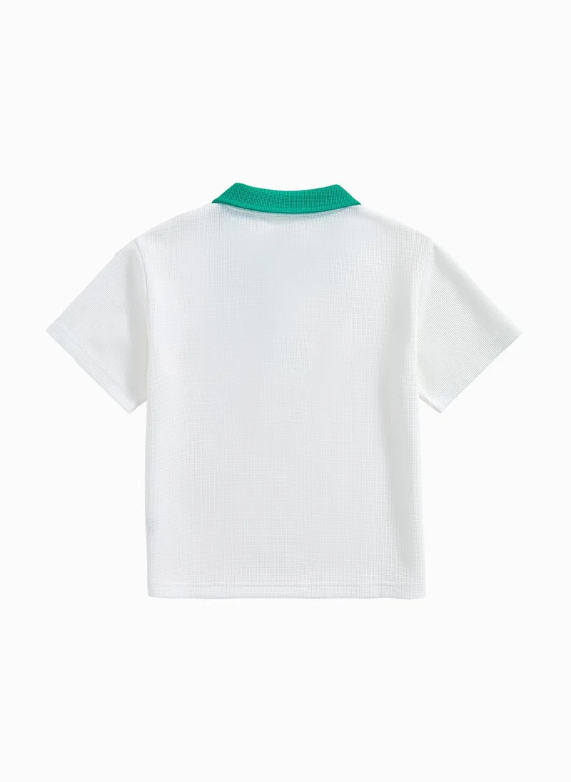 بالابالا Kids Boy Lapel Short-Sleeved T-Shirt