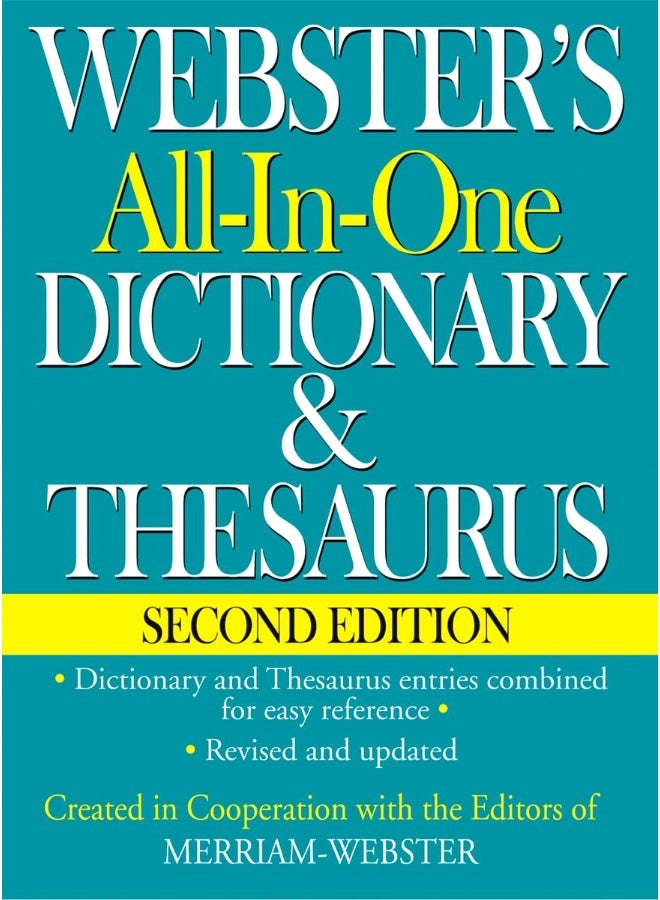 Webster's All-In-One Dictionary & Thesaurus, Secon