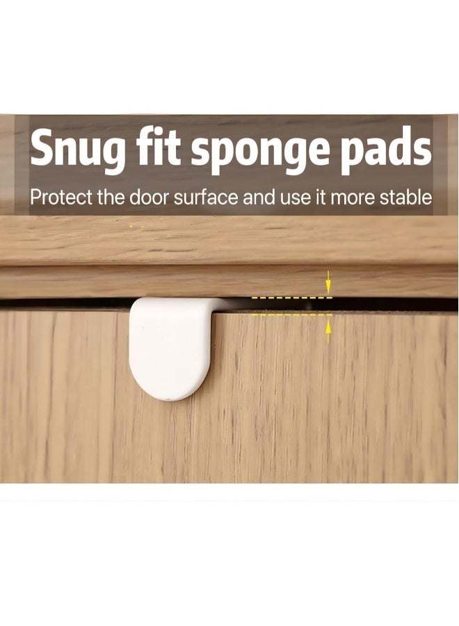 Over The Door Hooks 4 Pack Heavy Duty Organizer Hooks with Double Wood Hooks Door Hanging Hooks for Hanging Coats Hats Robes Towels Bathroom Living Room Kitchen Clothes Shoe Bag White  - Image 5