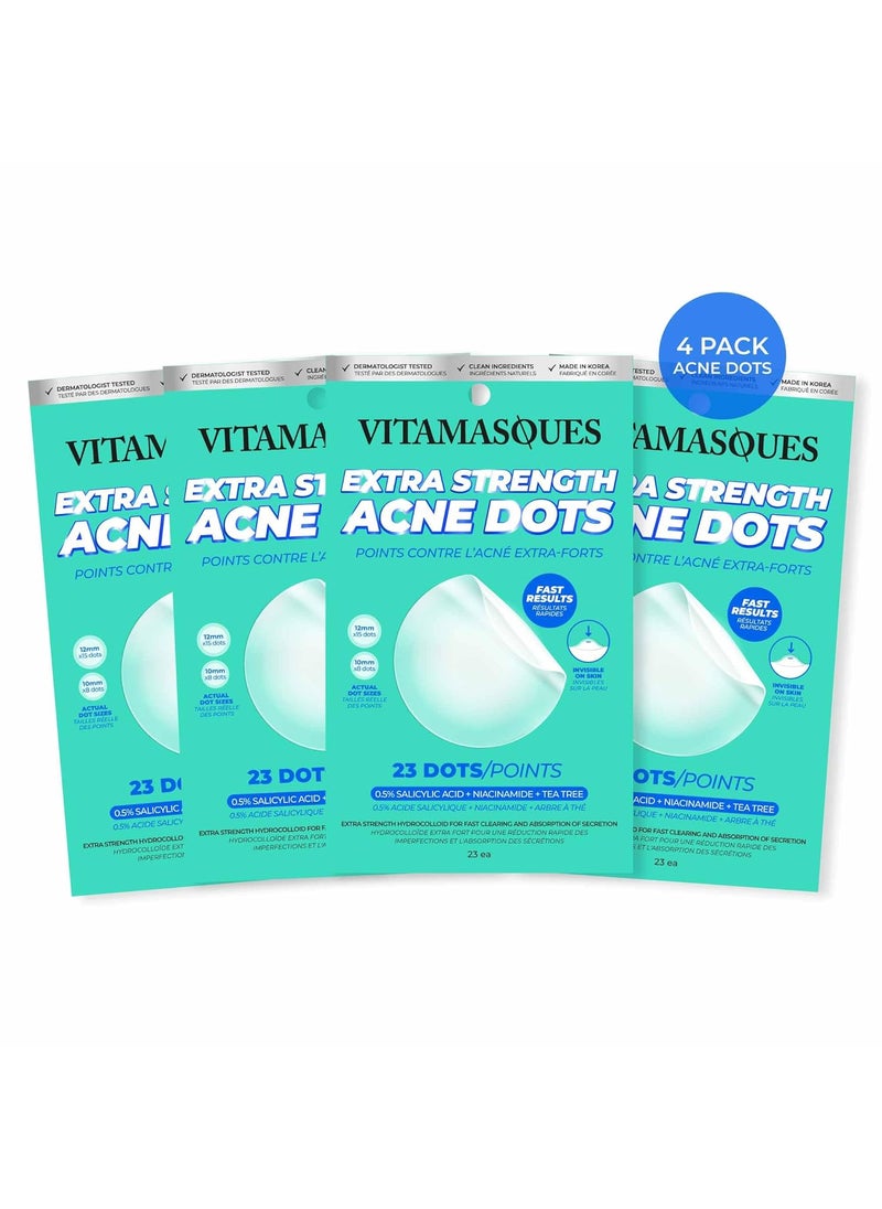 Vitamasques - Vitamasques Extra Strength Pimple Patches Acne Patches for Face and Skin for Covering Blemishes  92 Count  4 x 23 Pack - Image 1