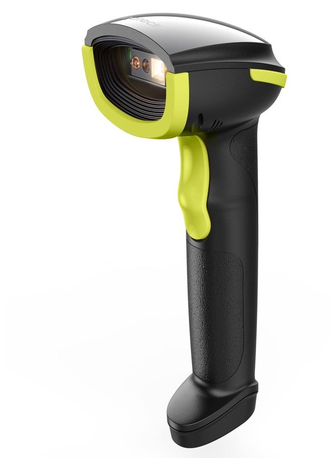 Inateck 2D Barcode Scanner, Wireless Bluetooth QR Barcode Scanner, Handheld Scanner with APP and SDK, 1 Charge for 3 Months, BCST-23 Green - Image 1
