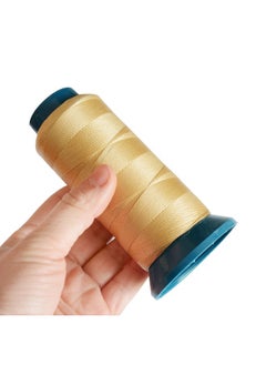 yantaisiyu Weaving Thread Sewing Thread Size 210 D With 12 Pcs Of 9Cm C Type Needles/Curved Hair Needles For Hair Extensions Sewing (Blonde)  - Image 4