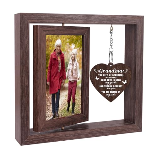 Boiveco Memorial Gifts for Loss of Grandma, Sympathy Gift for Loss of Grandma Memorial Picture Frame, In Memory of Grandma Grief Remembrance Bereavement Gifts for Loss of Grandma, Display Two 4x6 Photos - Image 1