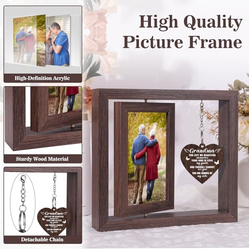 Boiveco Memorial Gifts for Loss of Grandma, Sympathy Gift for Loss of Grandma Memorial Picture Frame, In Memory of Grandma Grief Remembrance Bereavement Gifts for Loss of Grandma, Display Two 4x6 Photos - Image 5