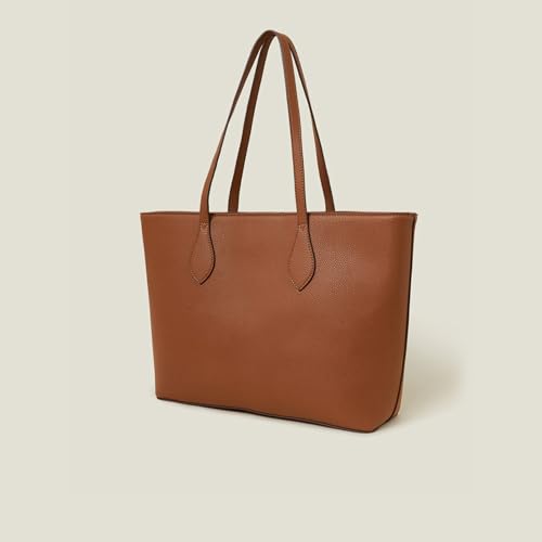 Accessorize London Women's Brown Laptop Tote Bag - Image 4