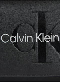 Calvin Klein Jeans Women's Convertible Shoulder Bag -  smooth faux leather exterior, Black  - Image 4