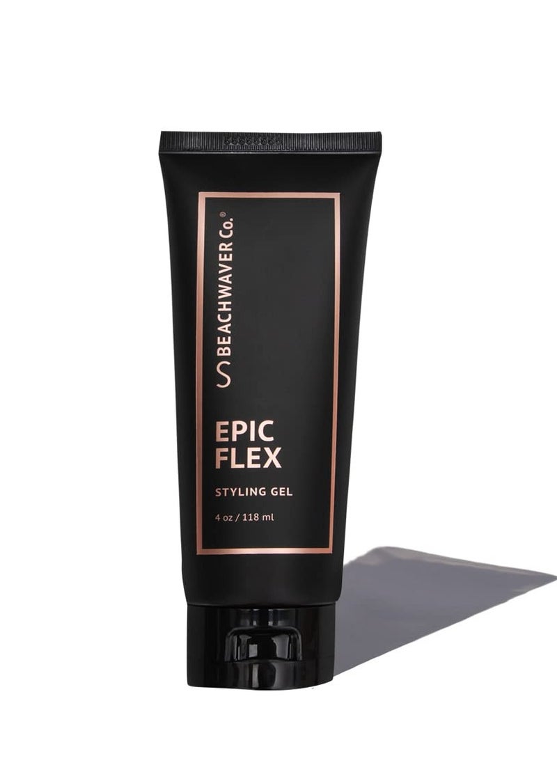Beachwaver - Beachwaver Epic Flex Styling Gel - Lightweight, Non-Sticky Hair Gel for Women, Men, Kids with Rice Protein & Botanicals - Flexible Hold, Frizz Control and Style Definition - Vegan (4 Fl Oz) - Image 1