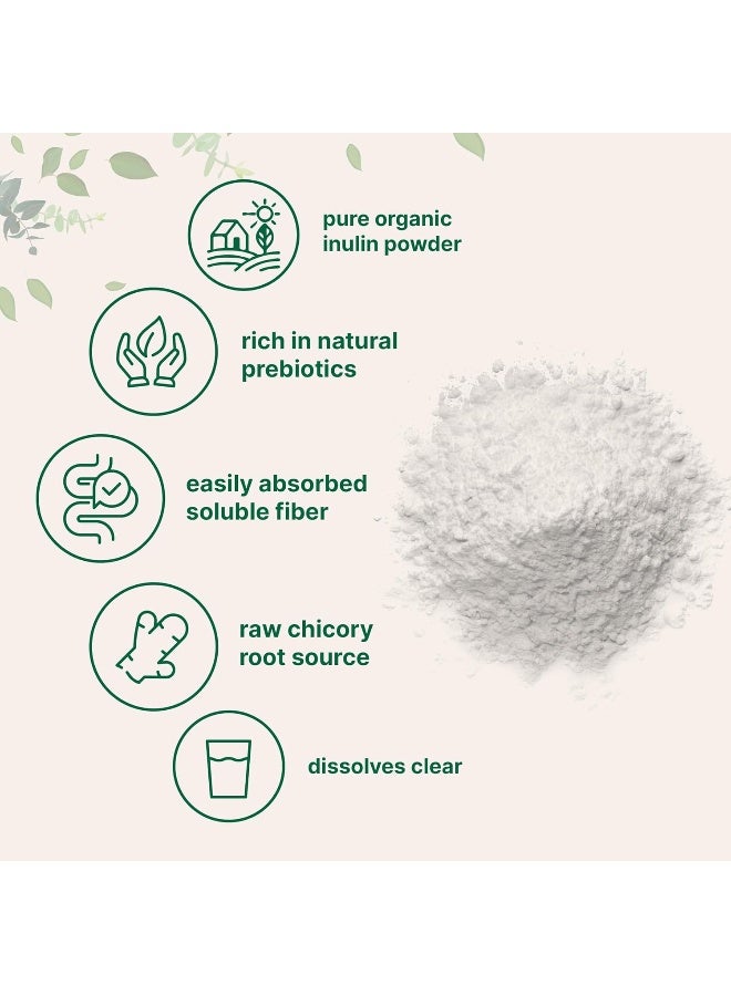 Micro Ingredients مسحوق إنولين جذر الهندباء العضوي من مايكرو إنغريدينتس، 2 باوند - Image 3