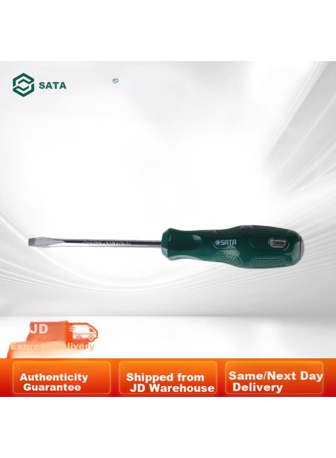 Sata Screwdriver Industrial-grade Flat Head A Series Straight Screwdriver, 3.2x75mm, 62202 - Image 1