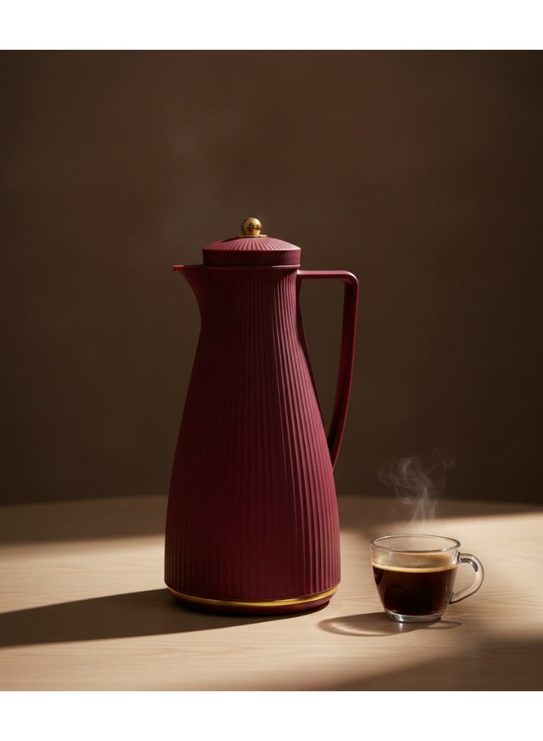 Bright Home Thermal Insulated Vacuum Coffee Jug 1L Milk Pot Insulated Tea Coffee Drinking Pitchers For Coffee Milk Tea Beverages With Aesthetic Design Durable, Stylish, and Practical Coffee Jug - Image 4