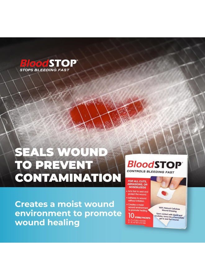 BloodSTOP LifeScience PLUS, Inc. Bloodstop Hemostatic Gauze Controls Bleeding Fast;10 Count - Image 5