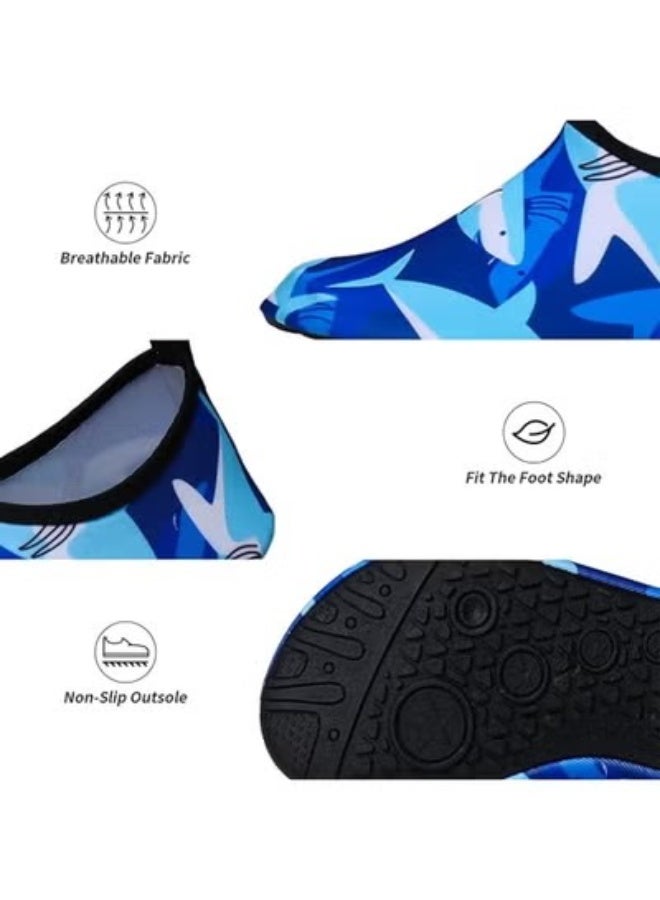 الخيميائي المجمد حذاء بحر مائي باللون الأسود، مقاس  32, 33، مثالي للسباحة والغطس والرياضات المائية، سريع الجفاف ومانع للانزلاق -حذاء مائي ـ جزمه مائيه - حذاء رياضي مائي_ أدوات سباحه ـ اكسسوارات سباحه ـ العاب مائيه ـ مستلزمات سباحه - Image 2