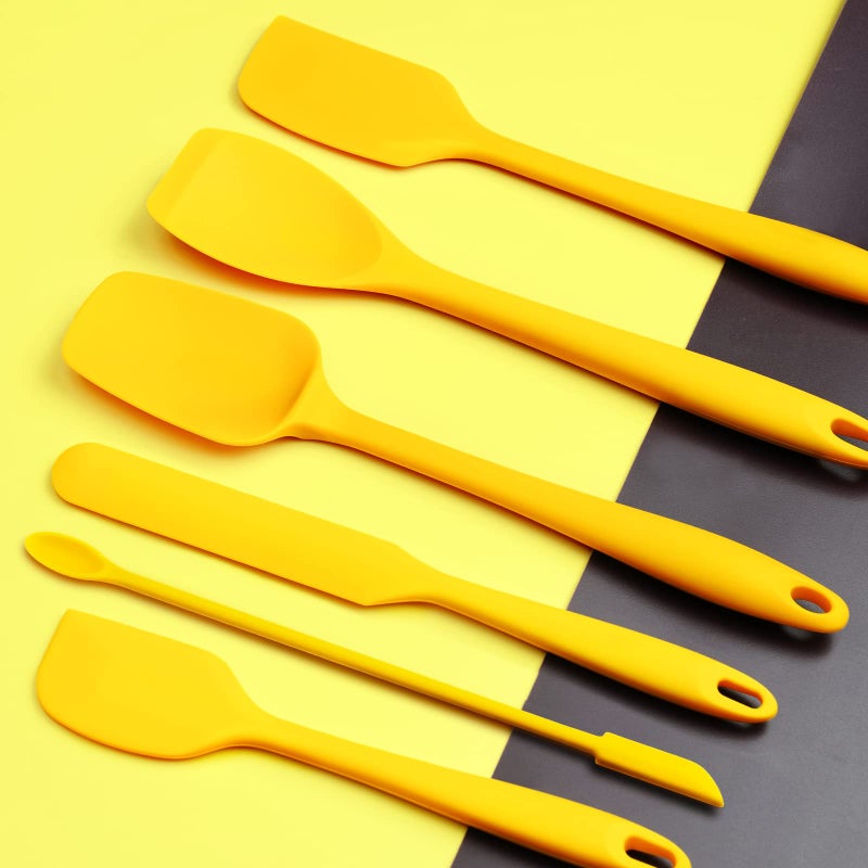 Tomorotec Silicone Spatulas 5-Pack Food Grade Flexible Steel Core  Heat Resistant Dishwasher Safe Home Kitchen Restaurant Culinary Seamless Utensil Non-Stick Scratch-Free Scraper Baking Cooking Pastry - Image 2