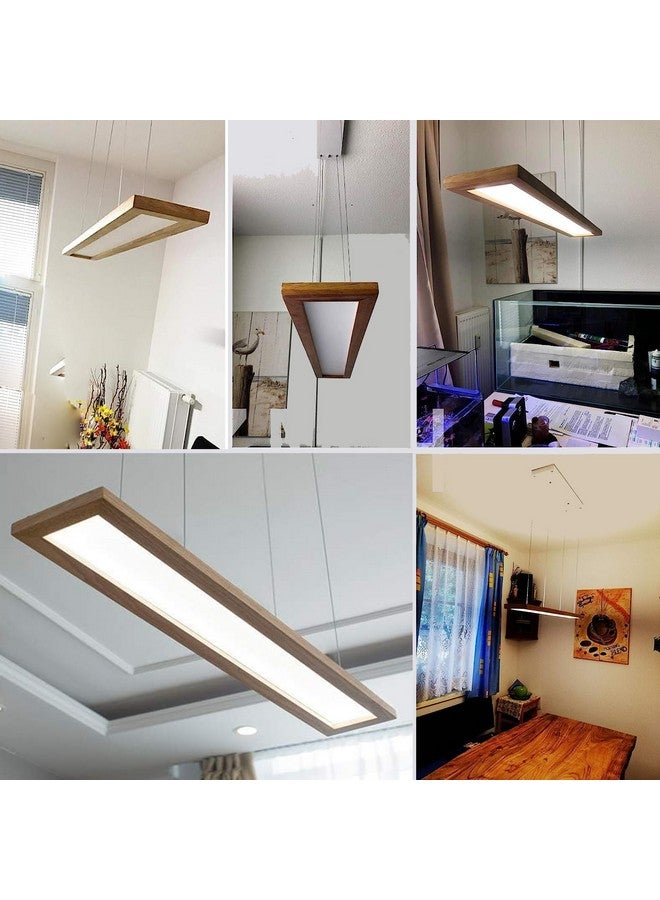 artica Artica Wooden Warm White Pendant Lamp Adjustable Hanging Ceiling Light in Top and Bottom Acrylic Shade for Restaurant Cafe Bar Kitchen Dining Room Living Room 30w - Image 3