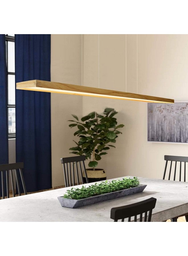 artica Artica Wooden Warm White Pendant Lamp Adjustable Hanging Ceiling Light in Top and Bottom Acrylic Shade for Restaurant Cafe Bar Kitchen Dining Room Living Room 30w - Image 2