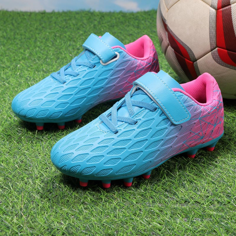 Skerxut Soccer Cleats, Kids Firm Ground Football Shoes, Boys Girls Athletic Outdoor (BPink, Little Kid, 12.5, Numeric, US Footwear Size System, Medium) - Image 4