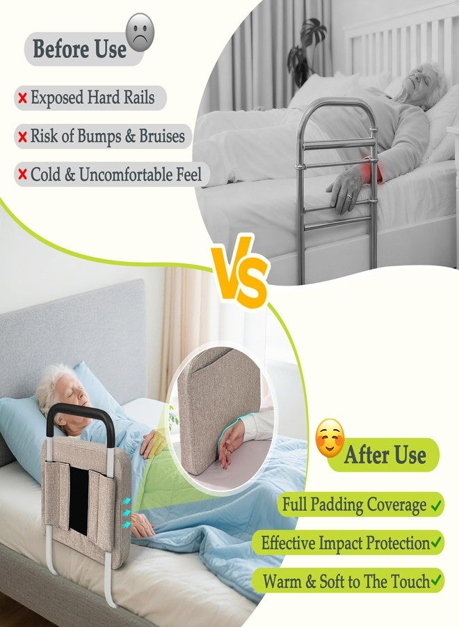 KAVIL Bed Rails Padded for Elderly Adults Safety - Bed Bumper Pads & Guard Rail Foam Covers for Seniors | Hospital Bed Railing Soft Cover | Cushion Padding for Side Rails | Home & Hospital Bedside Protector - Image 4