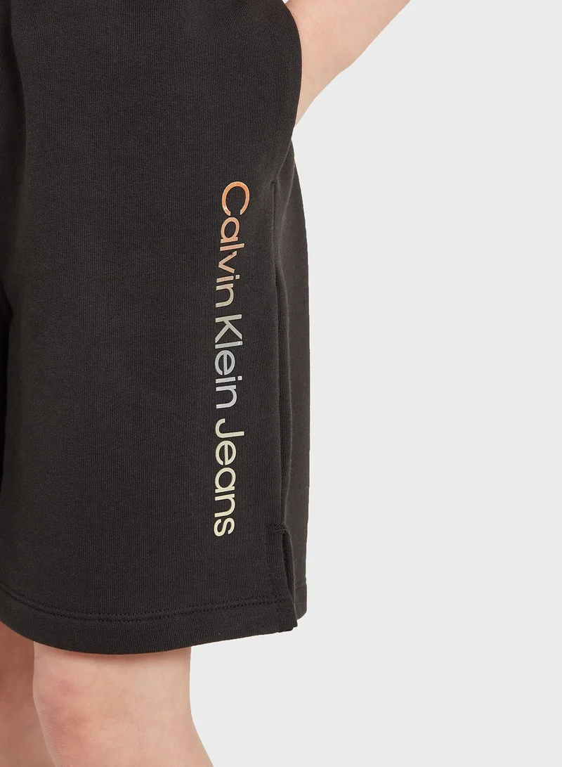 Calvin Klein Jeans Kids Gradient Institutional Shorts