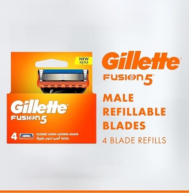 Gillette Fusion5 Razor Blades – 4 Count Set of 1Box - Image 3