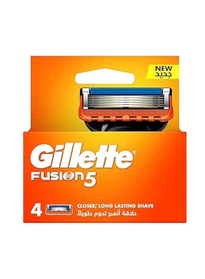 Gillette Fusion5 Razor Blades – 4 Count Set of 1Box - Image 1