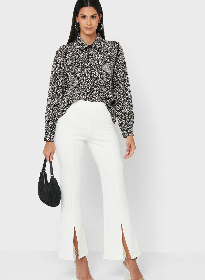 ELLA Printed Button Down Shirt