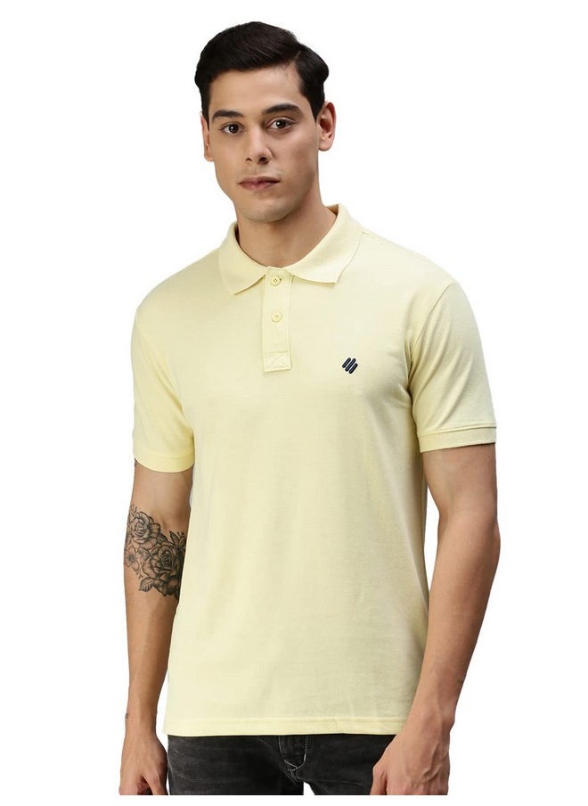 ONN Men's Canary Yellow Half Sleeves Polo Collar T-Shirt (Size : Large) - pzsku/ZB32BA8286562AC0D099EZ/45/_/1740982630/7d377a01-4642-4bd3-ae8c-574f093c9d4d