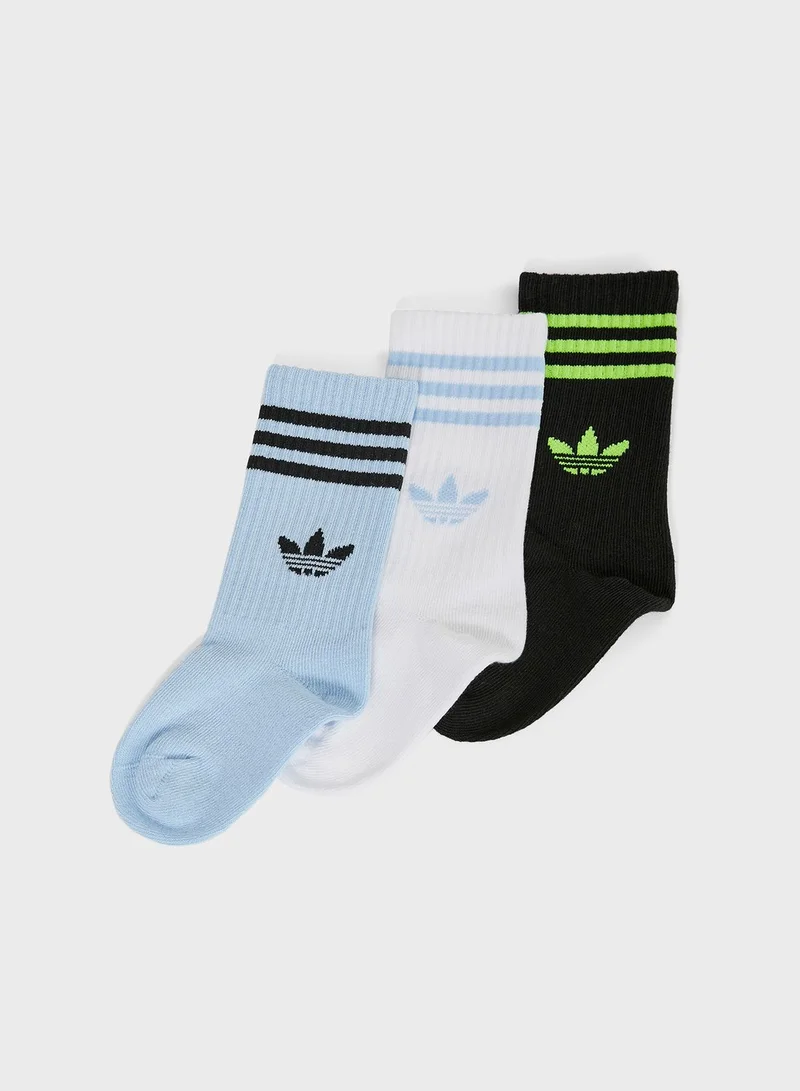 adidas Originals 3 Pack Crew Socks
