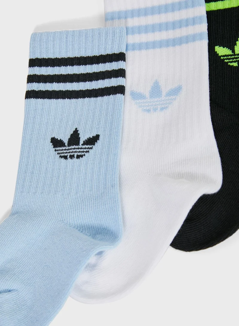 adidas Originals 3 Pack Crew Socks