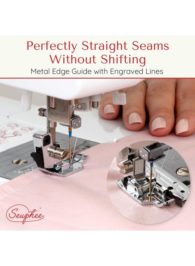Sewphee 2025 Upgraded Quarter Inch Quilting Foot with Edge Guide – 1/4 Inches Presser Foot for Low Shank Sewing Machines – Stainless Steel Sewing Foot & Quilter Foot Attachment for Straight Seam Quilting - Image 4